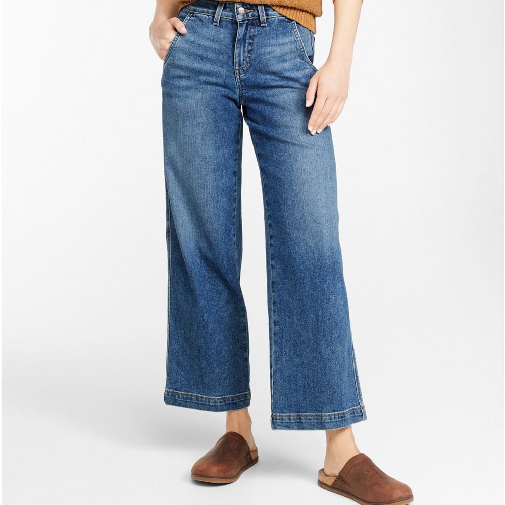 L.L.Bean 207 Vintage Jeans, High-Rise Wide-Leg